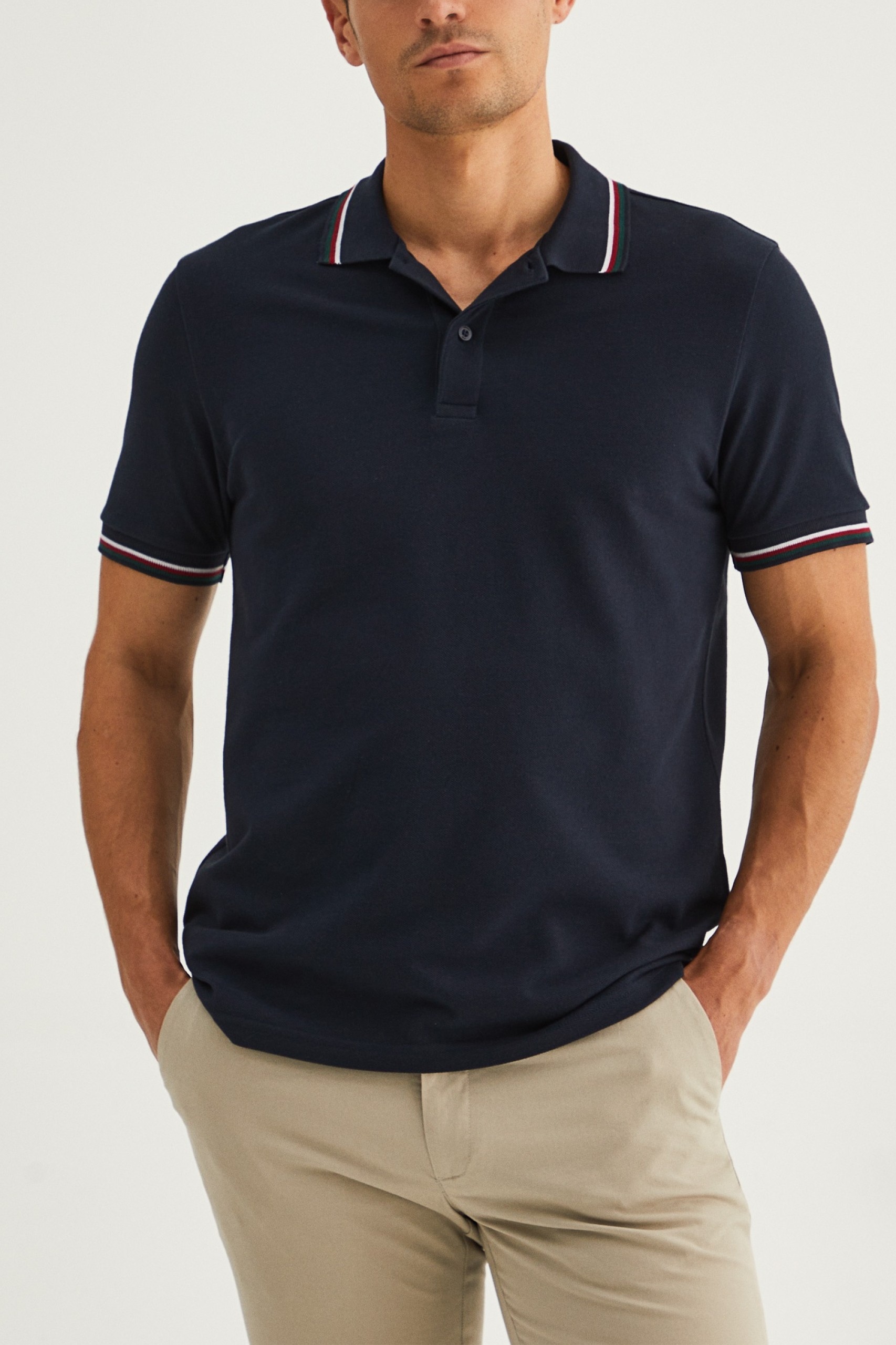 Polo piqué 100% algodão