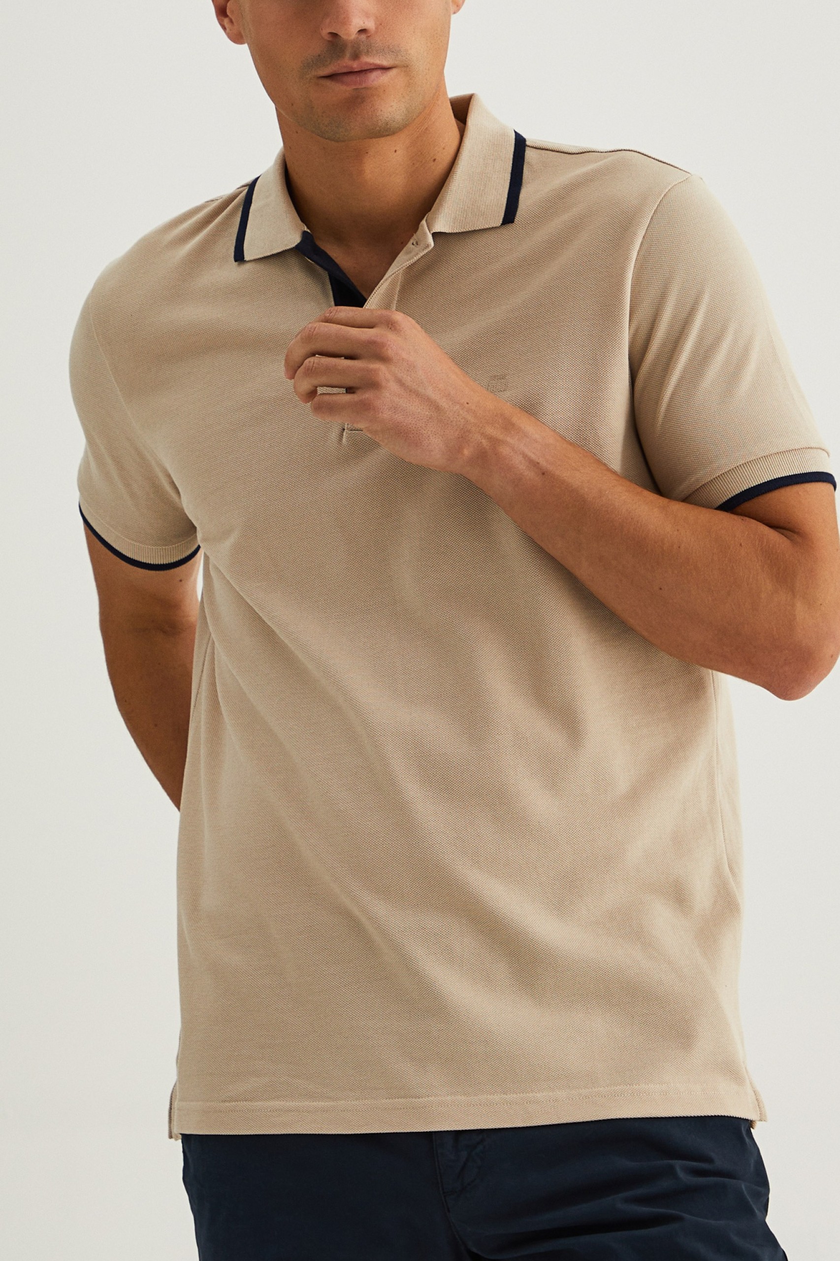 Polo piqué 100% algodão