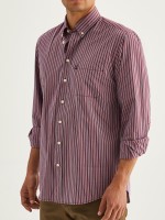 Camisa �s riscas regular fit