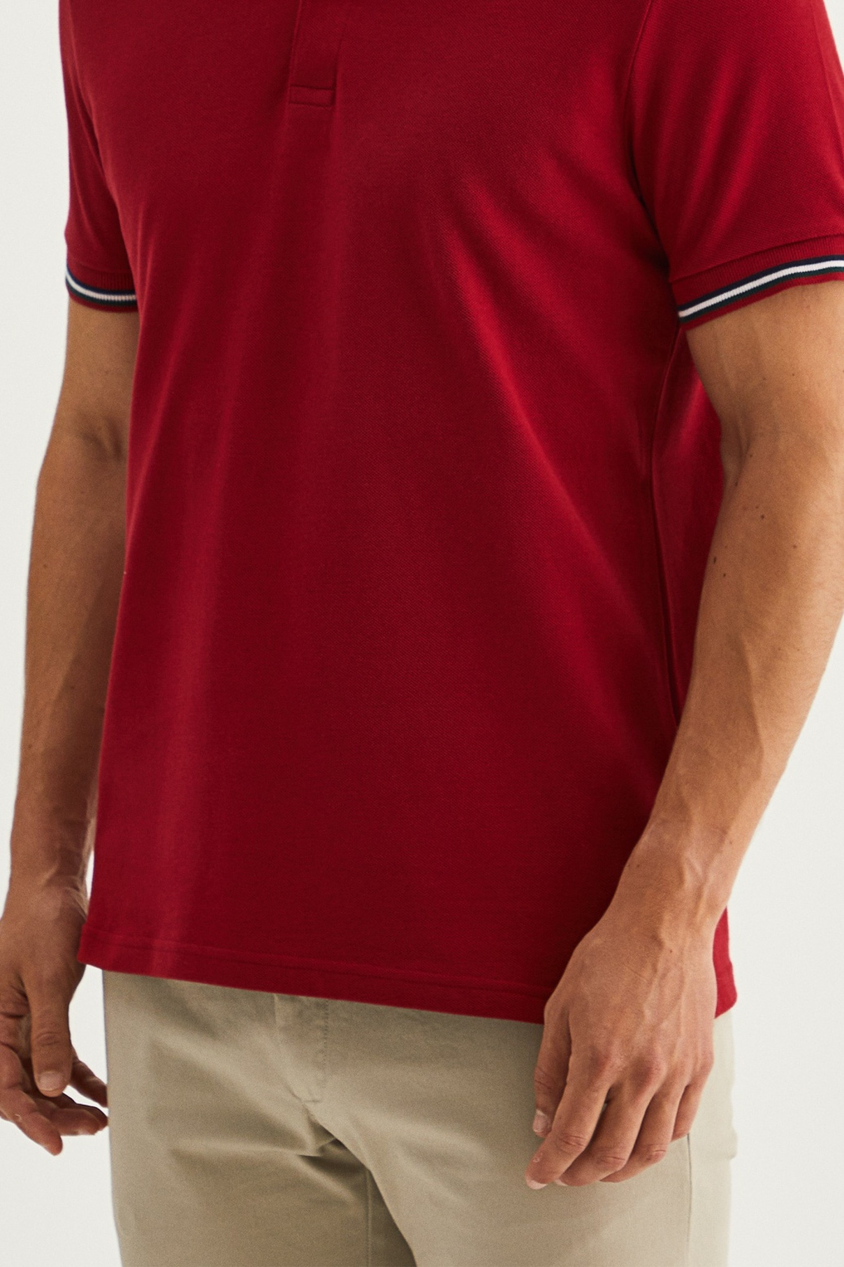 Polo piqué 100% algodão