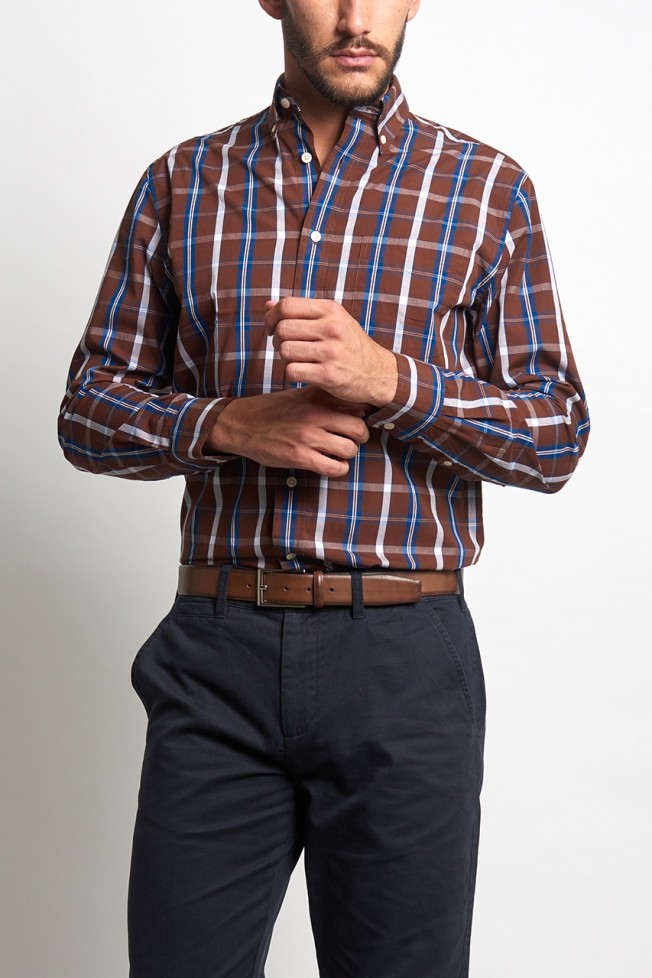 Camisa xadrez regular fit Camisa xadrez regular fit