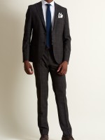 Traje slim fit a cuadros
