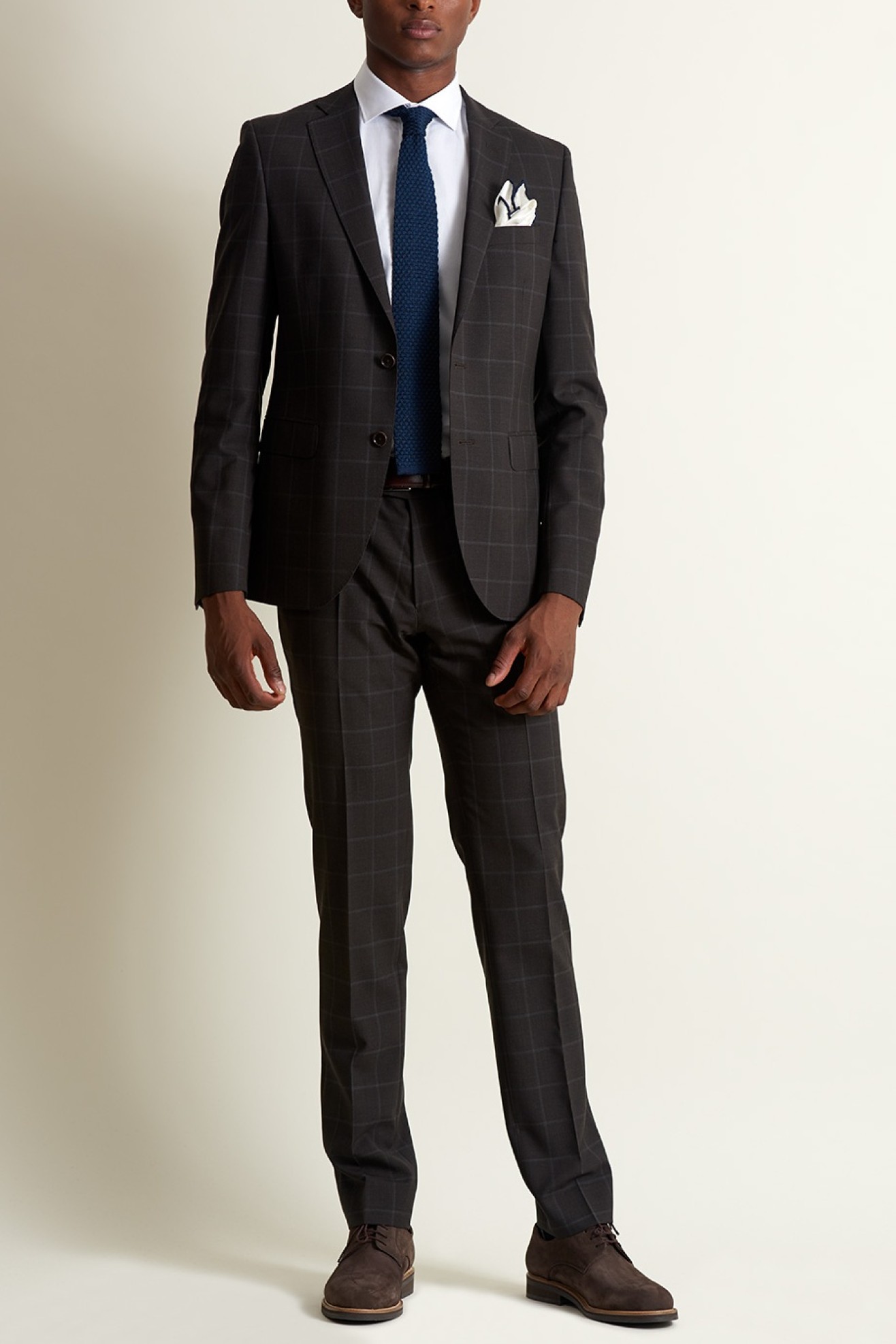 Traje slim fit a cuadros
