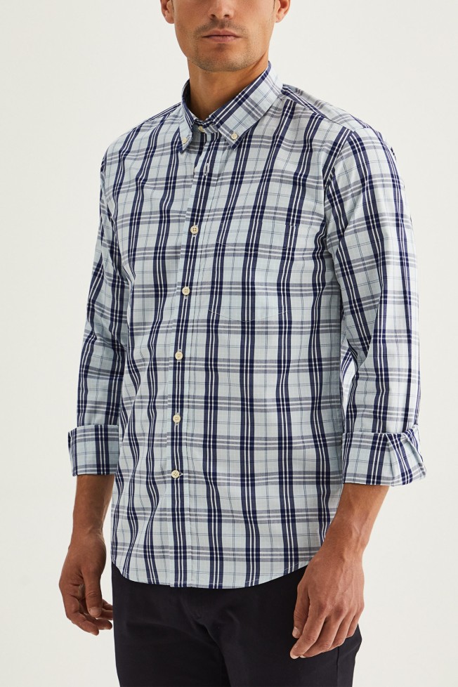 Camisa xadrez slim fit