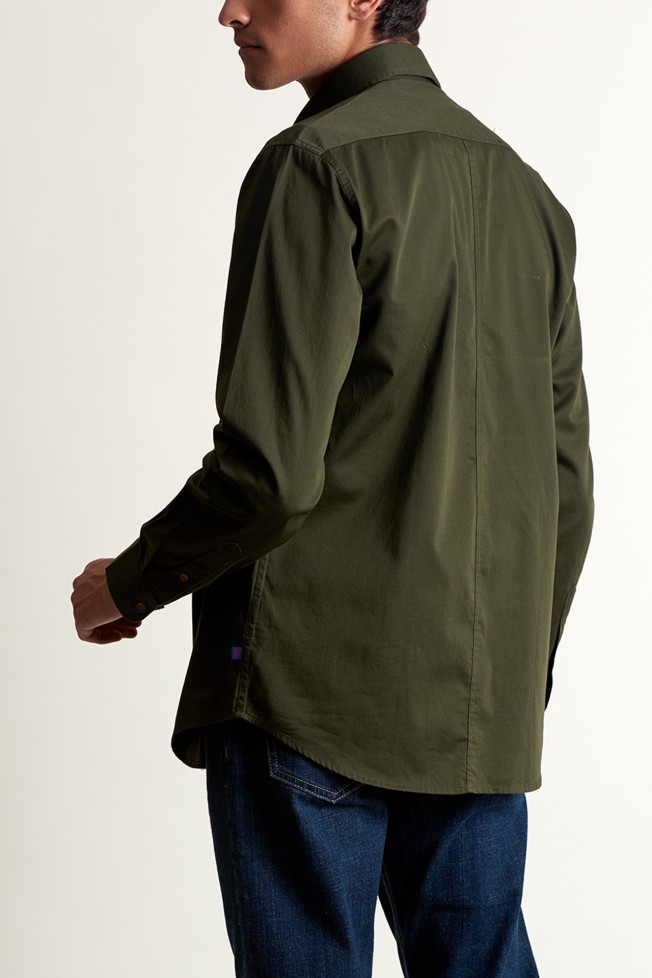 Camisa de algodão slim fit Camisa de algodão slim fit