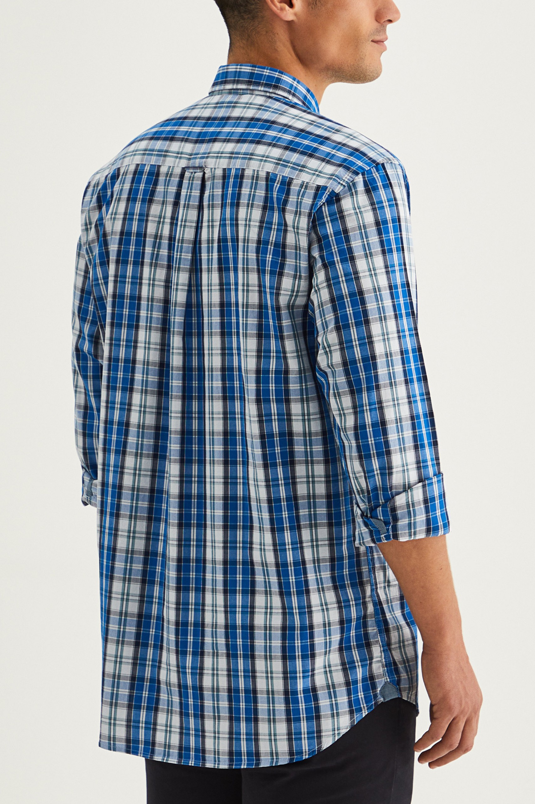 Camisa regular fit a cuadros