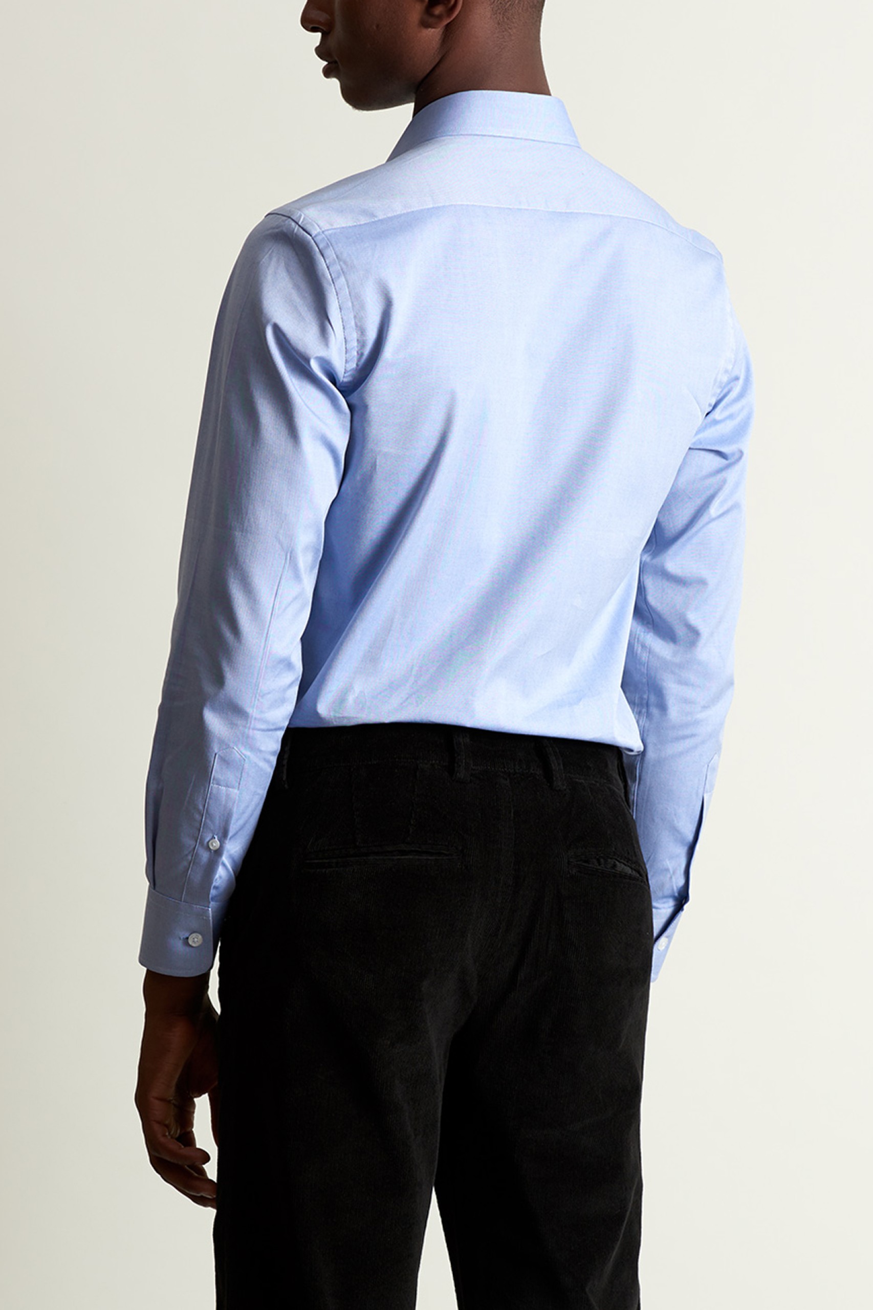 Camisa slim fit de algodón