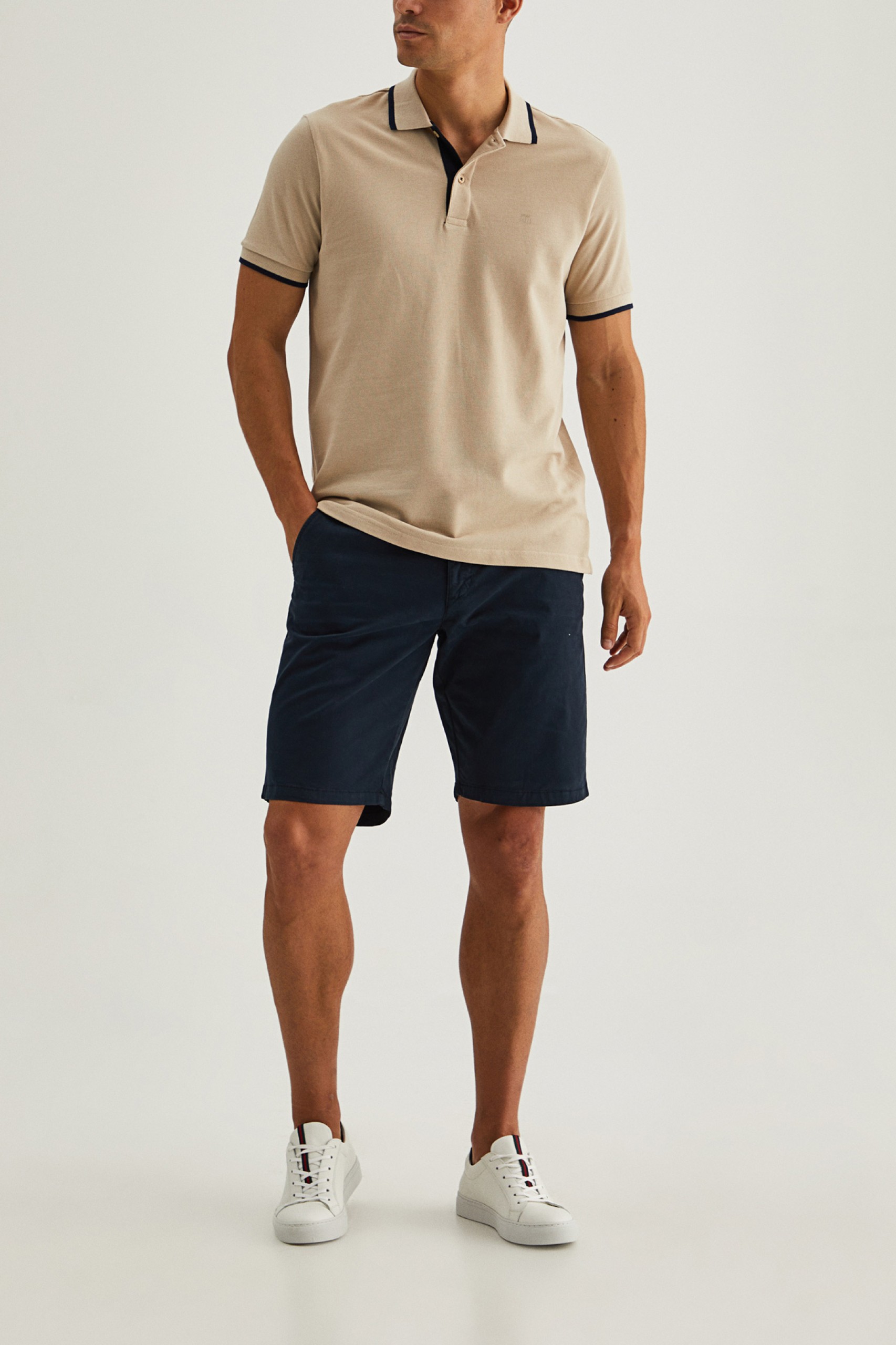 Polo piqué 100% algodão