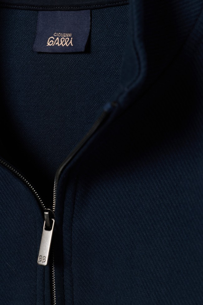 Camisola de malha com fecho