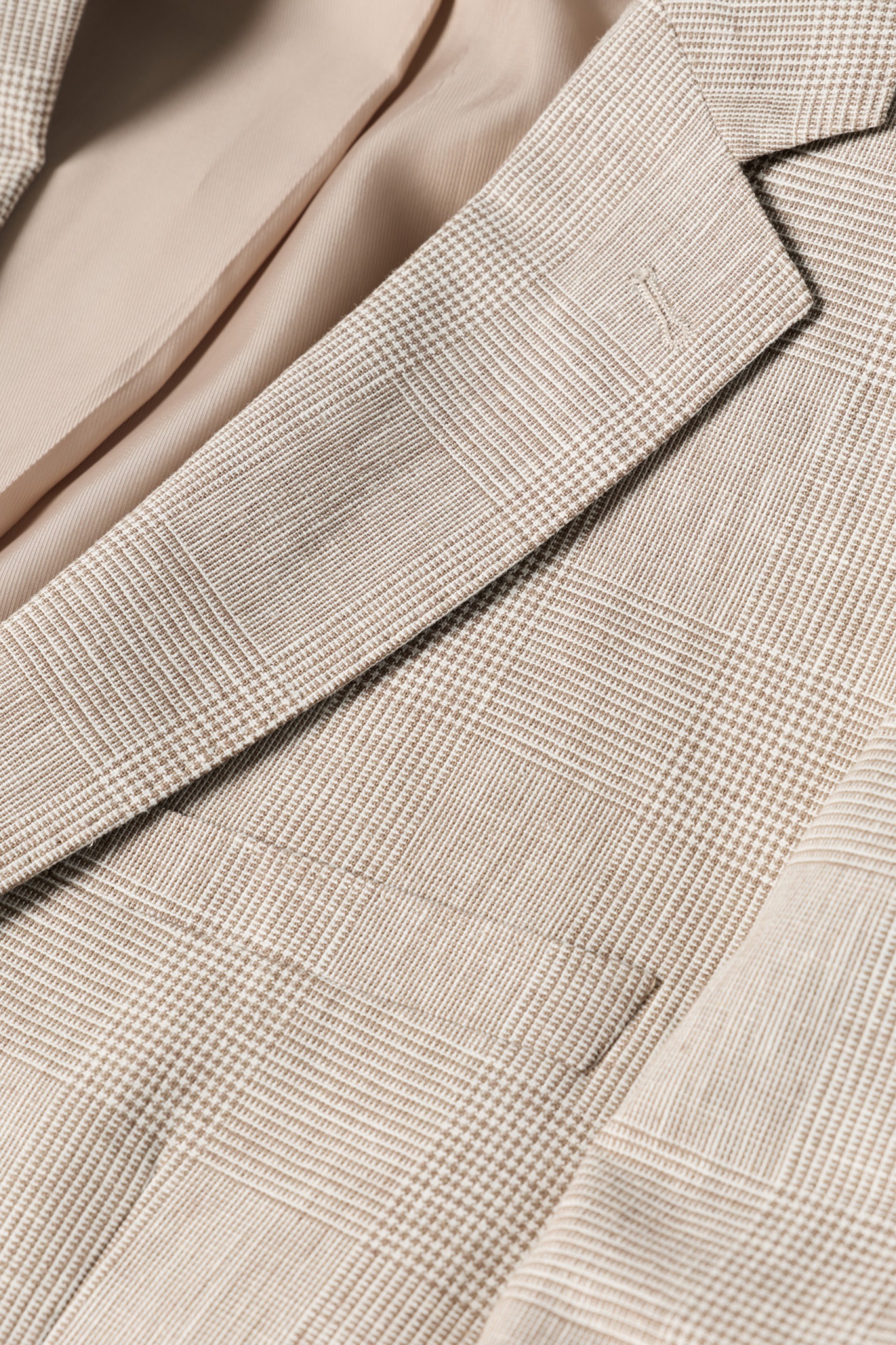 Blazer de lino y algodón slim fit