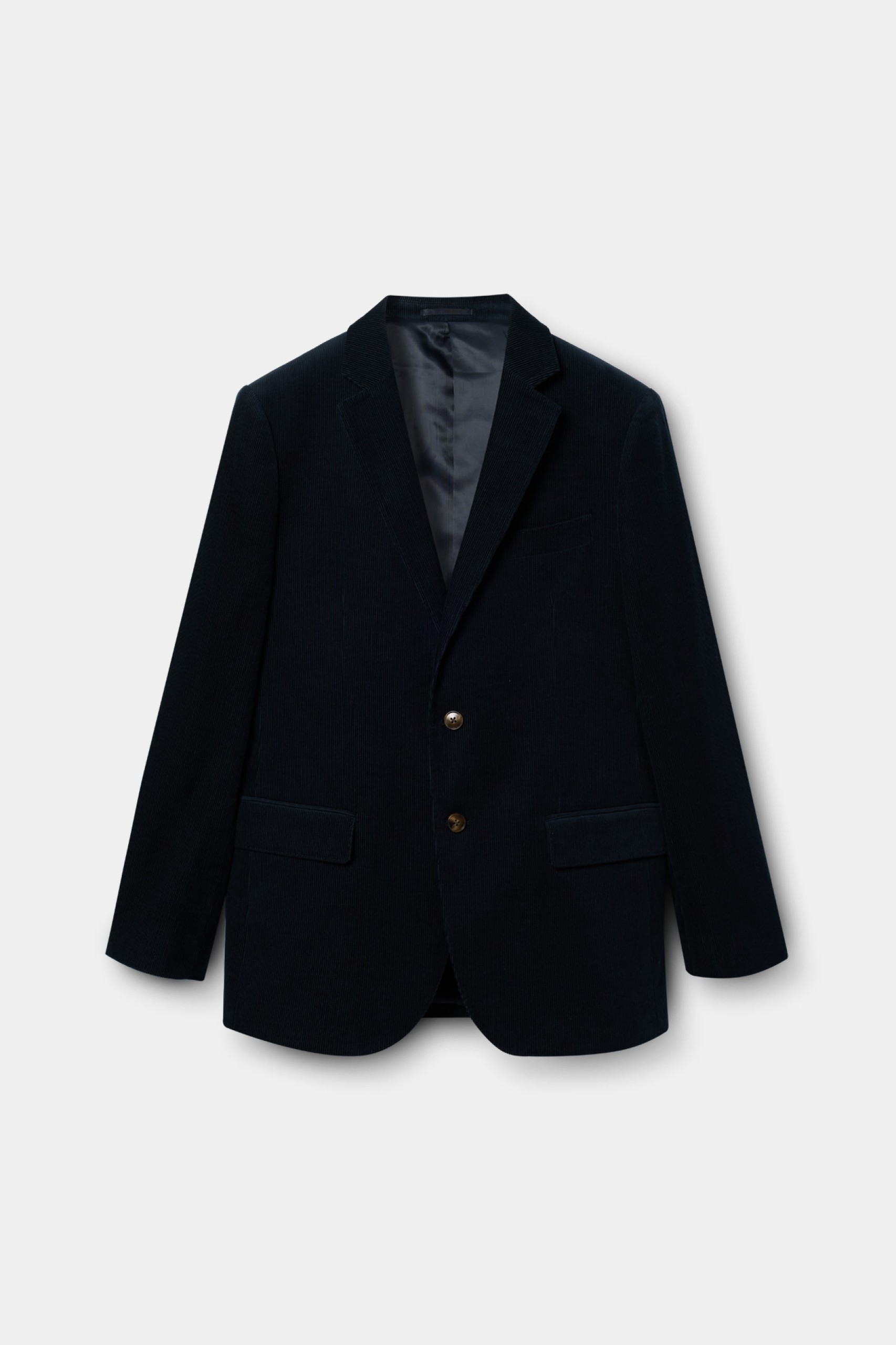 Blazer de bombasina de corte regular