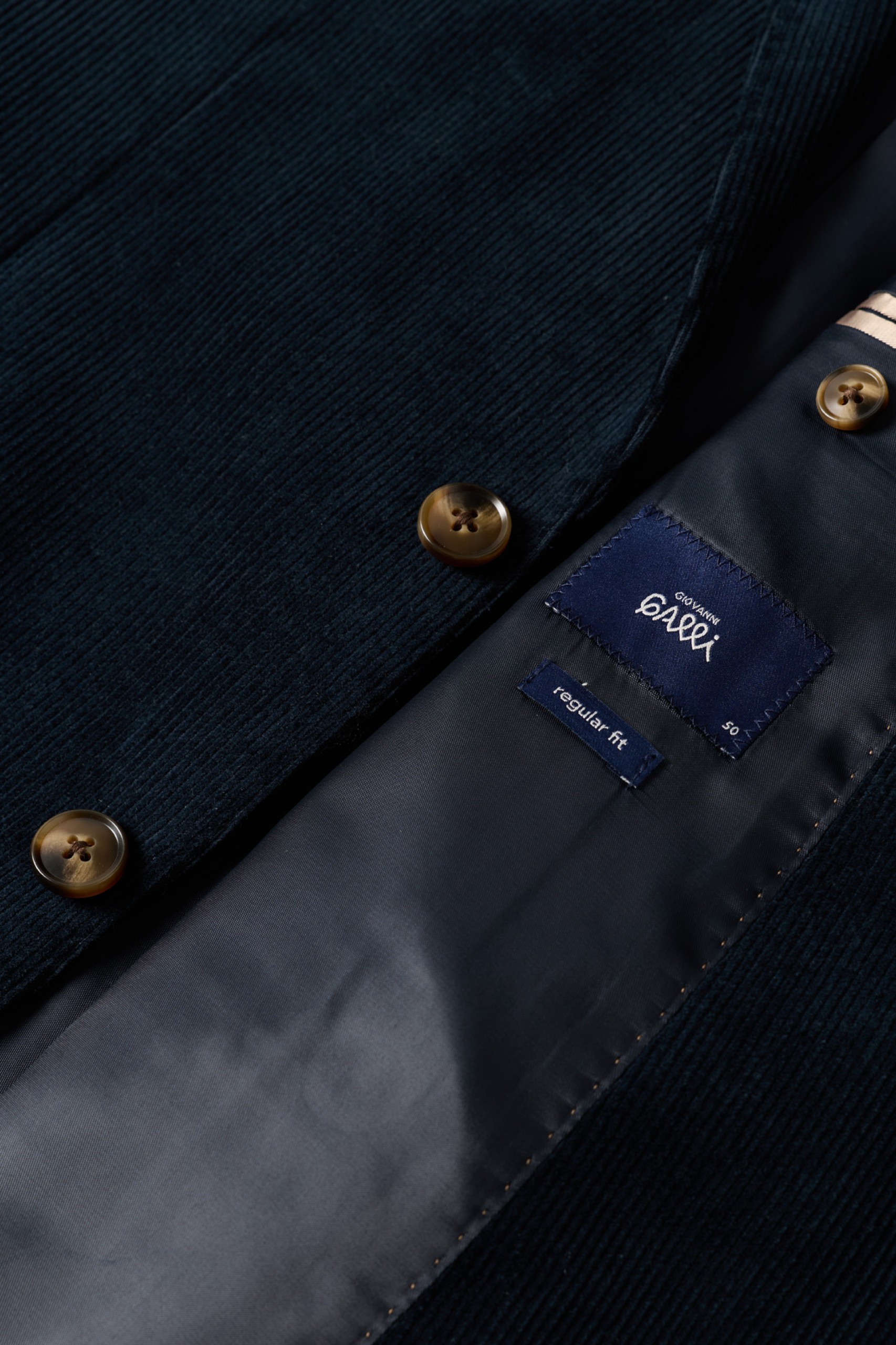 Blazer de bombasina de corte regular