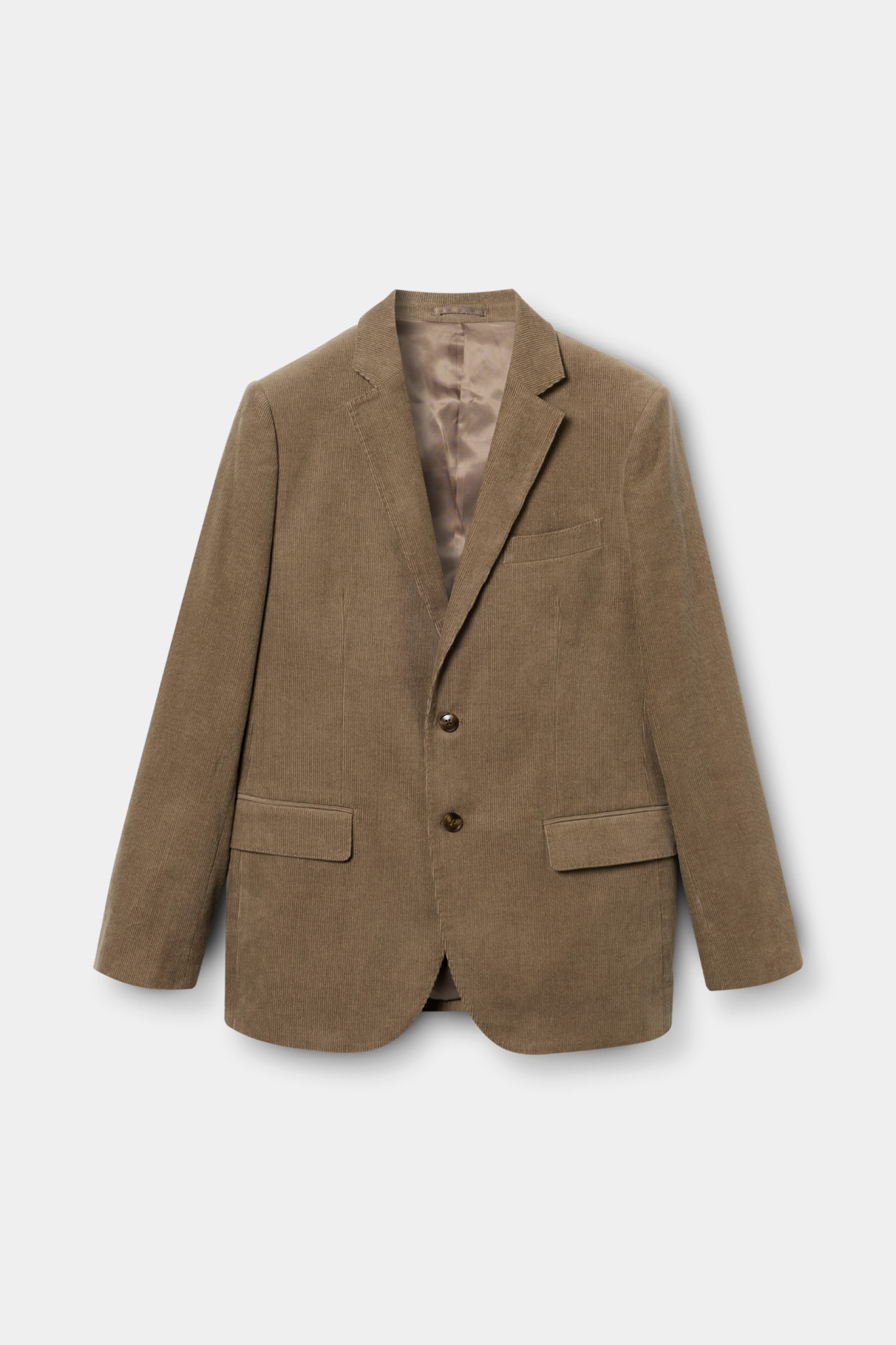 Blazer de bombasina de corte regular