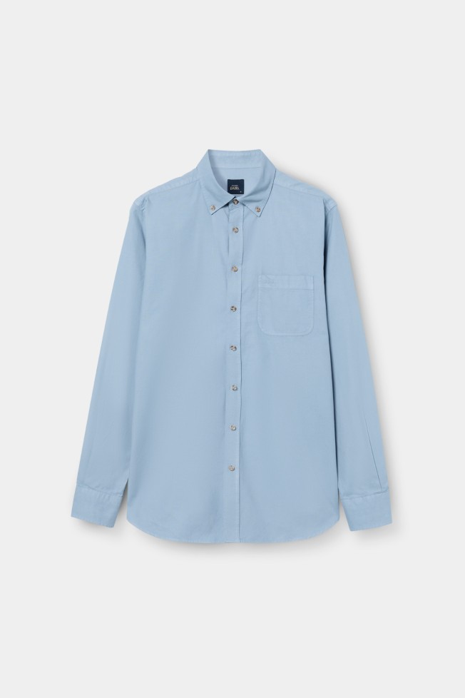 Camisa regular fit em algod�o