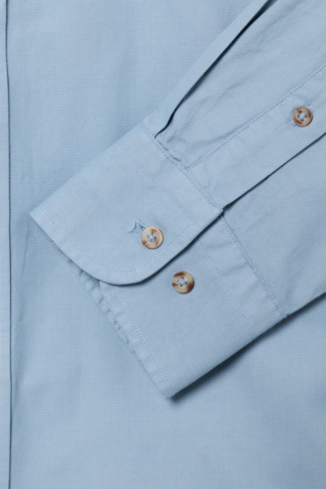 Camisa regular fit em algod�o