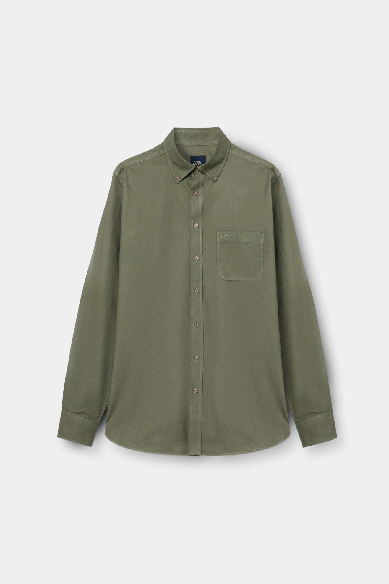 Camisa regular fit em algod�o