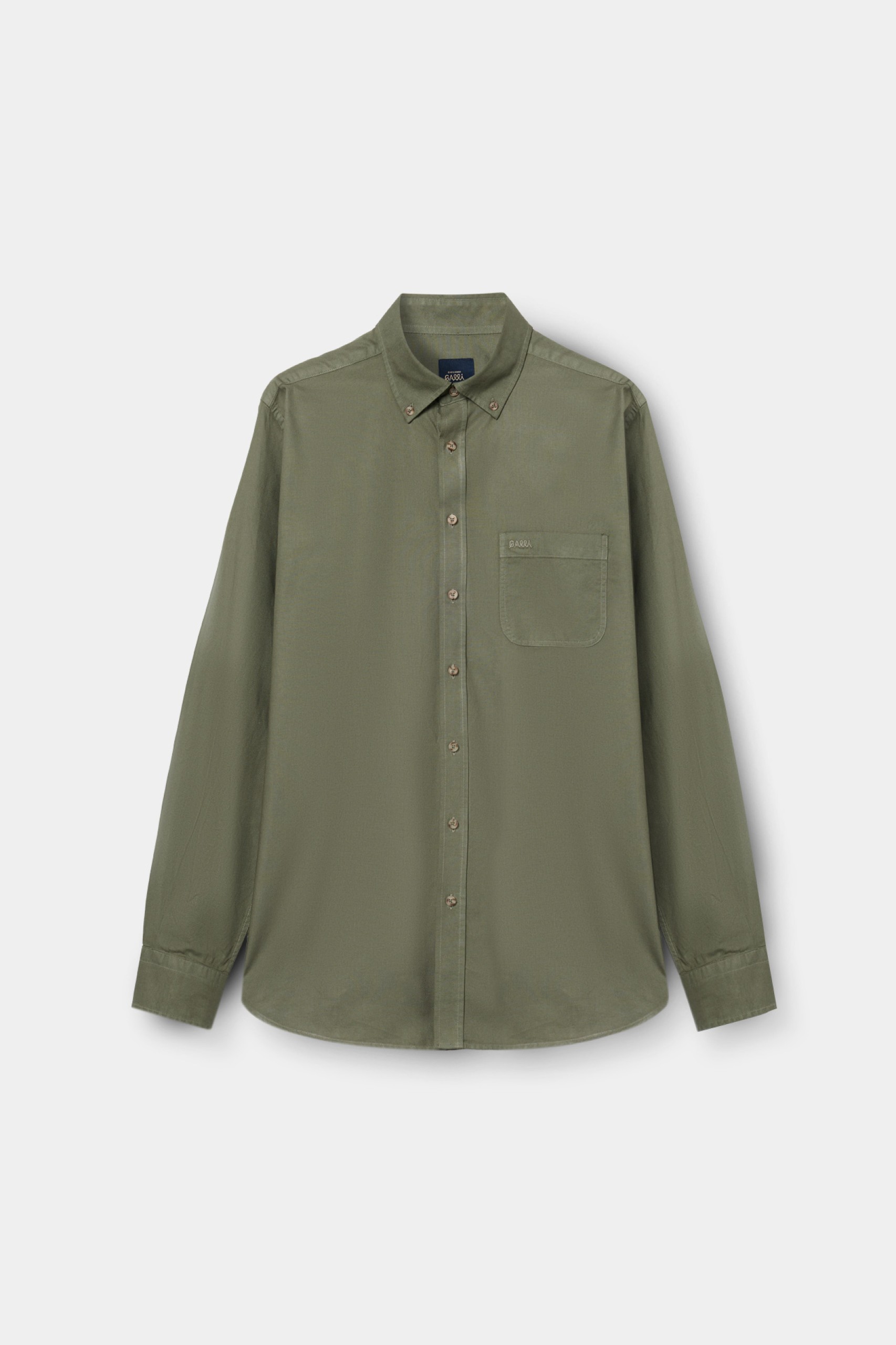 Camisa de corte regular en algodón