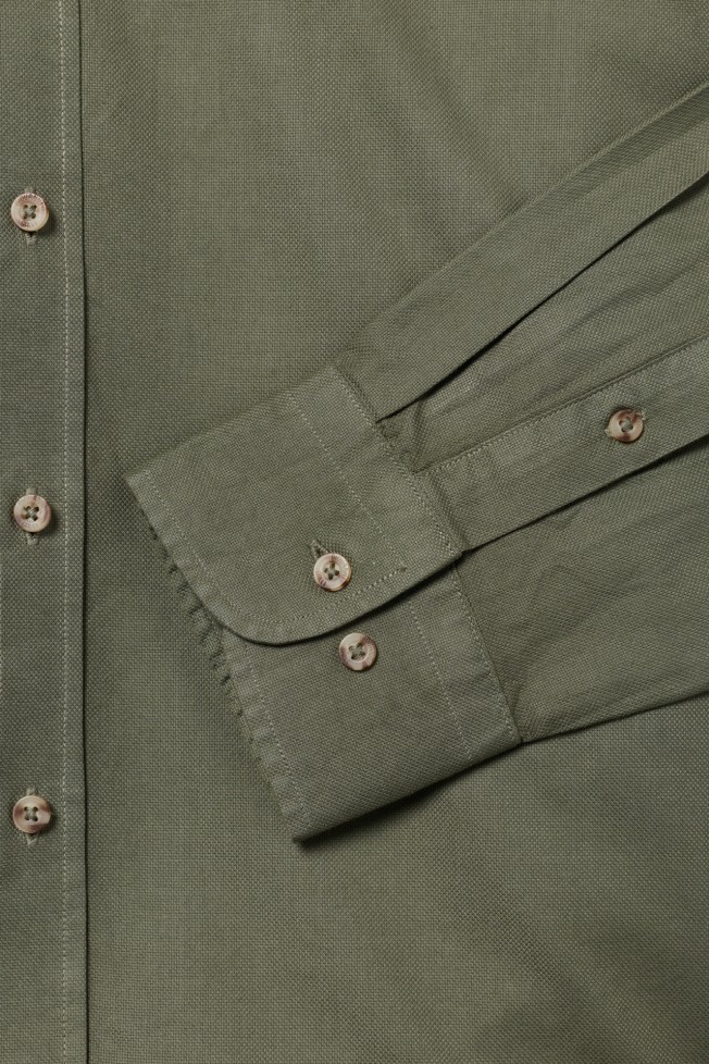 Camisa regular fit em algod�o