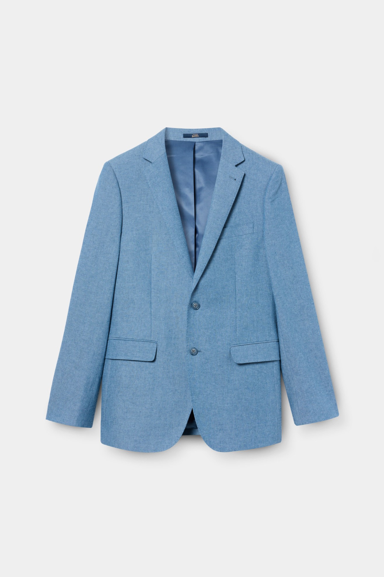 Fato cl�ssico em algod�o e linho slim fit