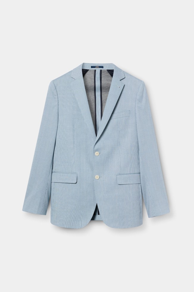 Blazer de malha slim fit Blazer de malha slim fit