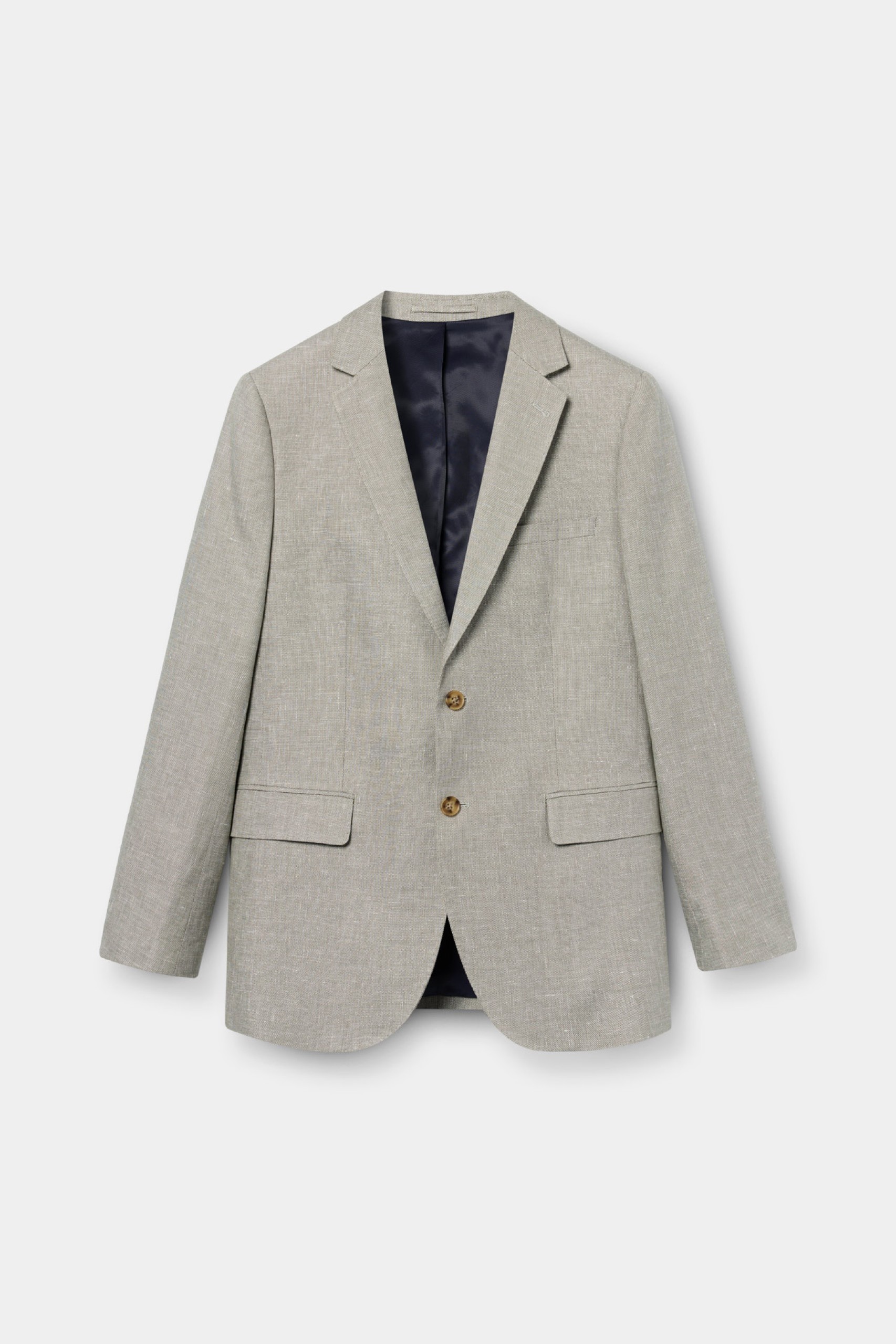 Blazer de lino y algodón