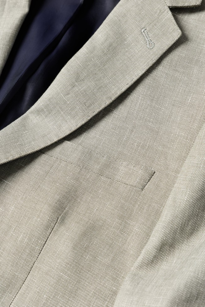 Blazer de lino y algod�n