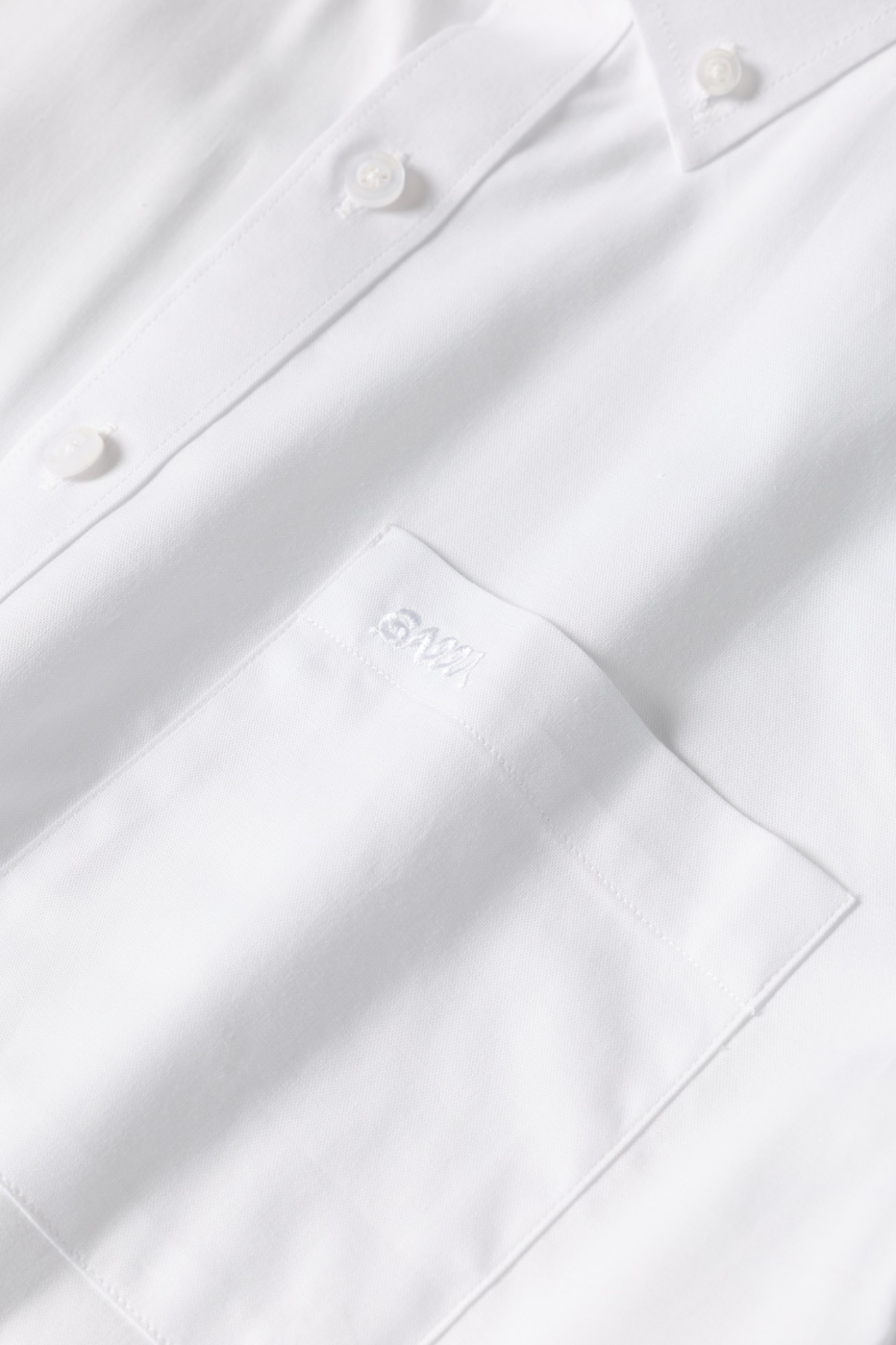Camisa oxford de manga curta regular fit