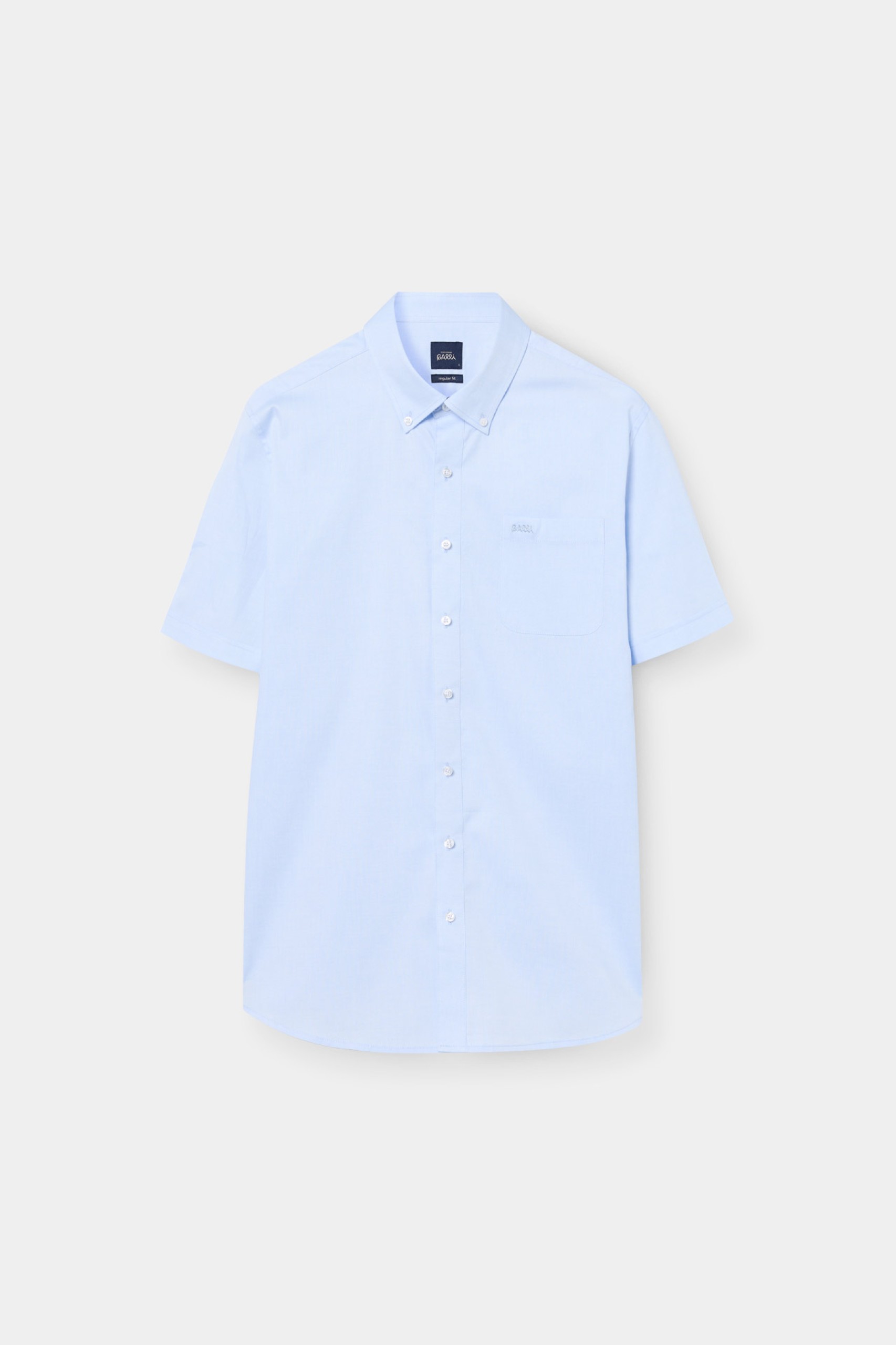 Camisa Oxford de manga corta de corte regular