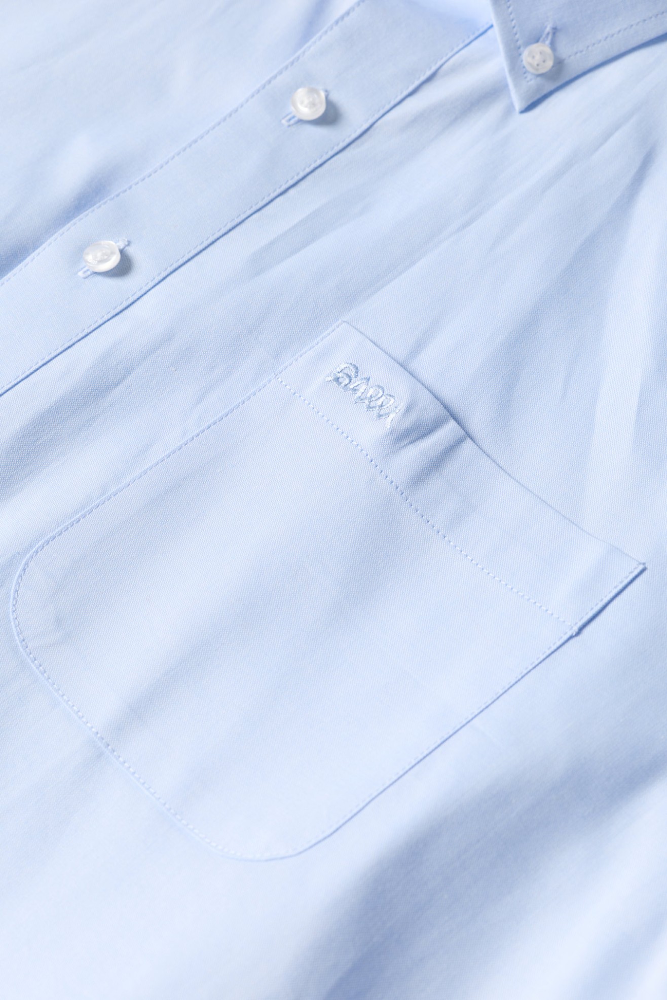 Camisa oxford de manga curta regular fit