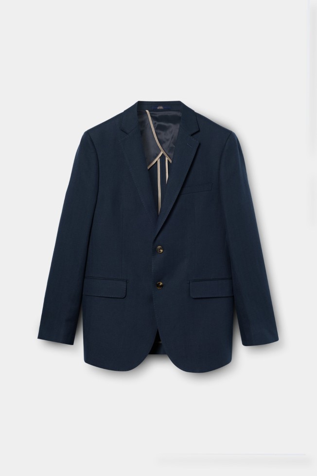 Blazer em linho e algodão slim fit Blazer em linho e algodão slim fit