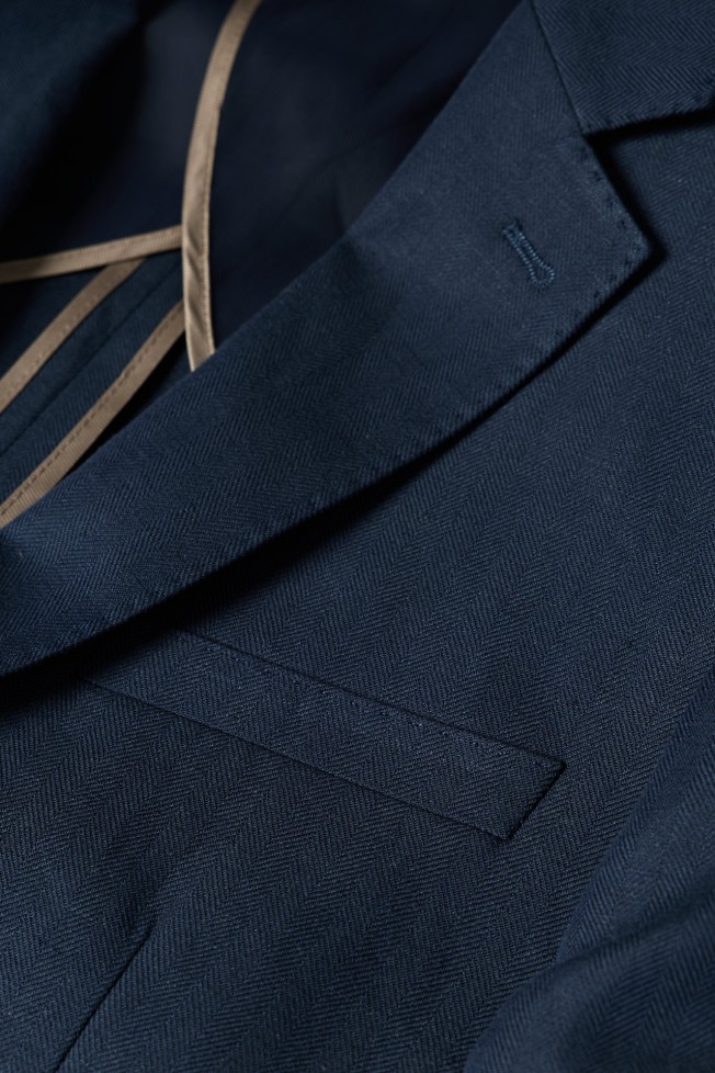 Blazer em linho e algodão slim fit Blazer em linho e algodão slim fit