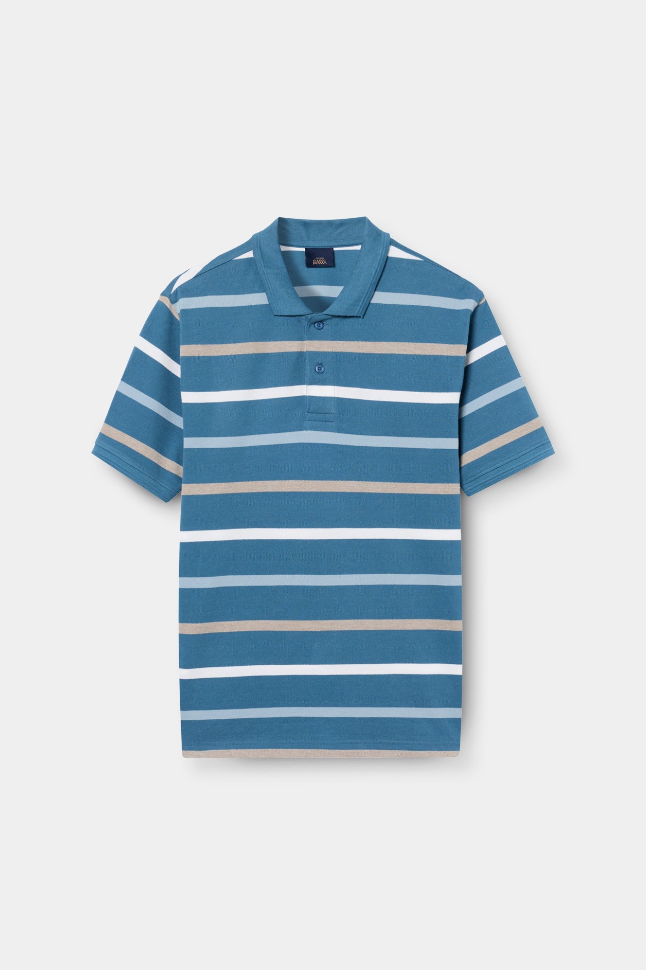 Polo de rayas en algodón