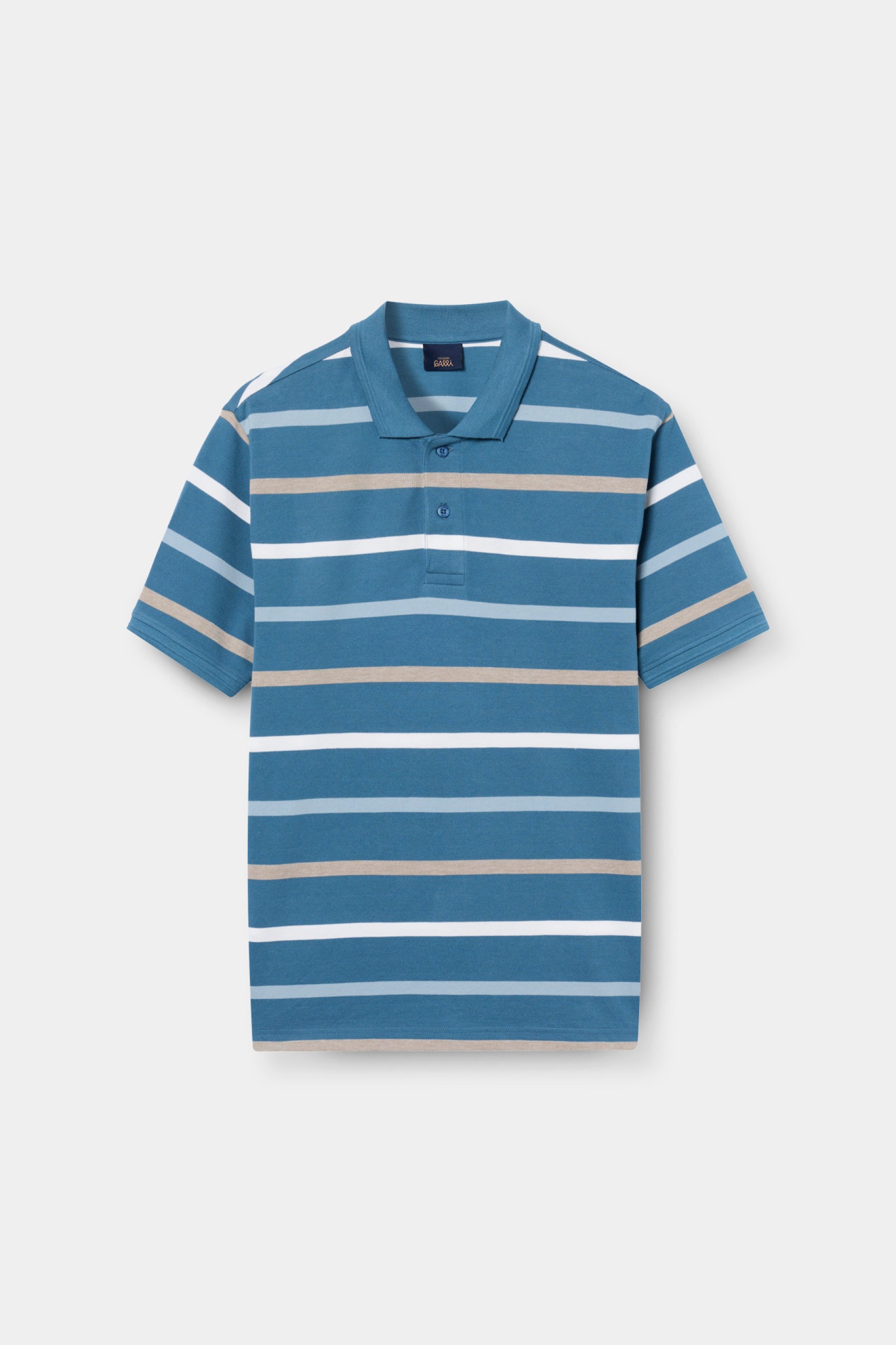 Polo de rayas en algodón