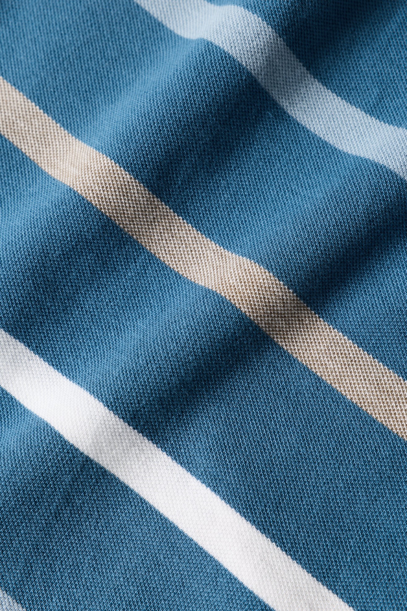 Polo de rayas en algodón