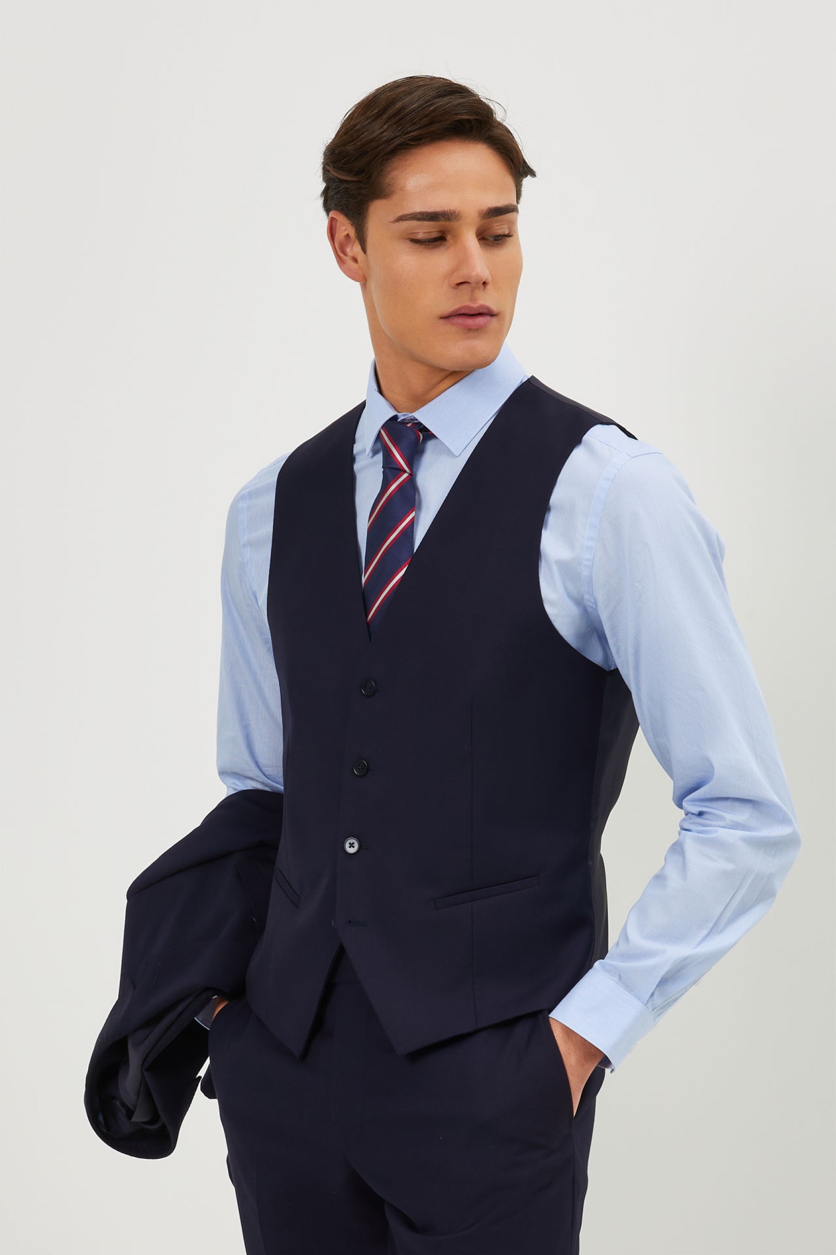 Chaleco de traje de corte regular