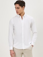 Camisa oxford slim fit