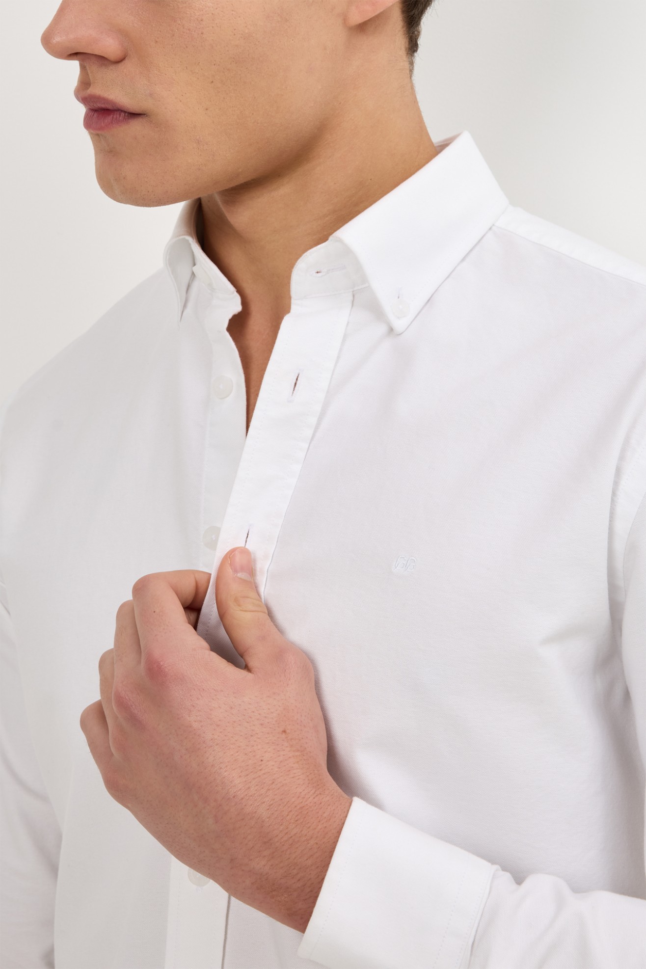 Camisa oxford slim fit