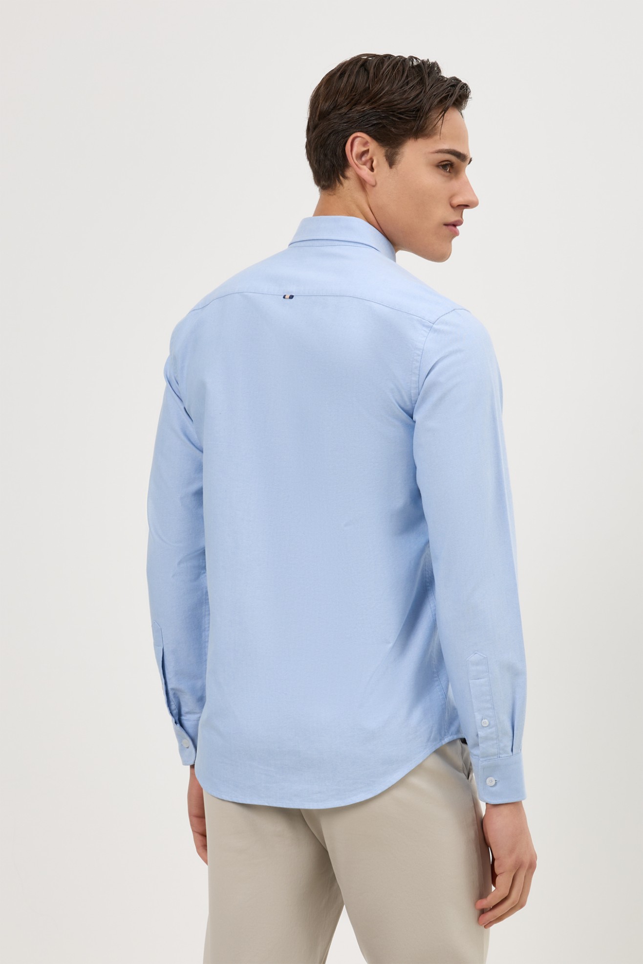 Camisa oxford slim fit