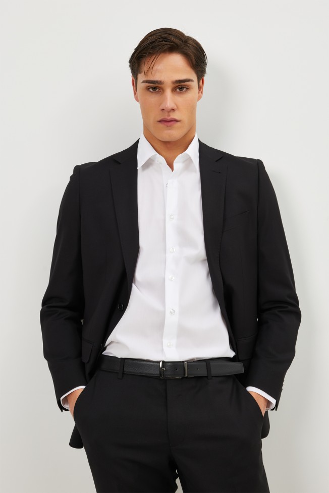 Camisa cl�ssica slim fit Non Iron