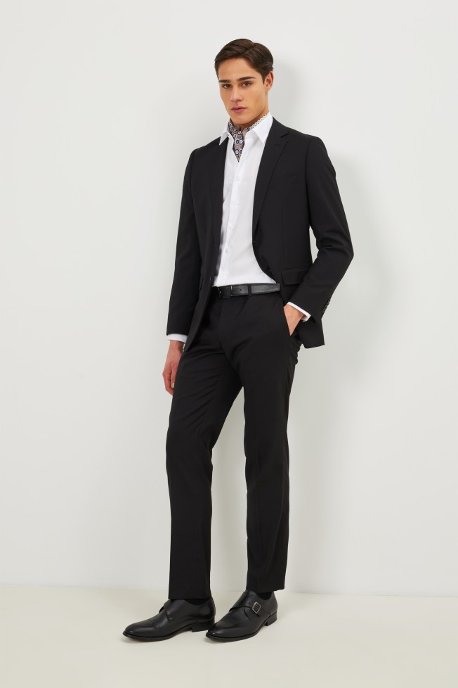 Camisa cl�ssica slim fit Non Iron