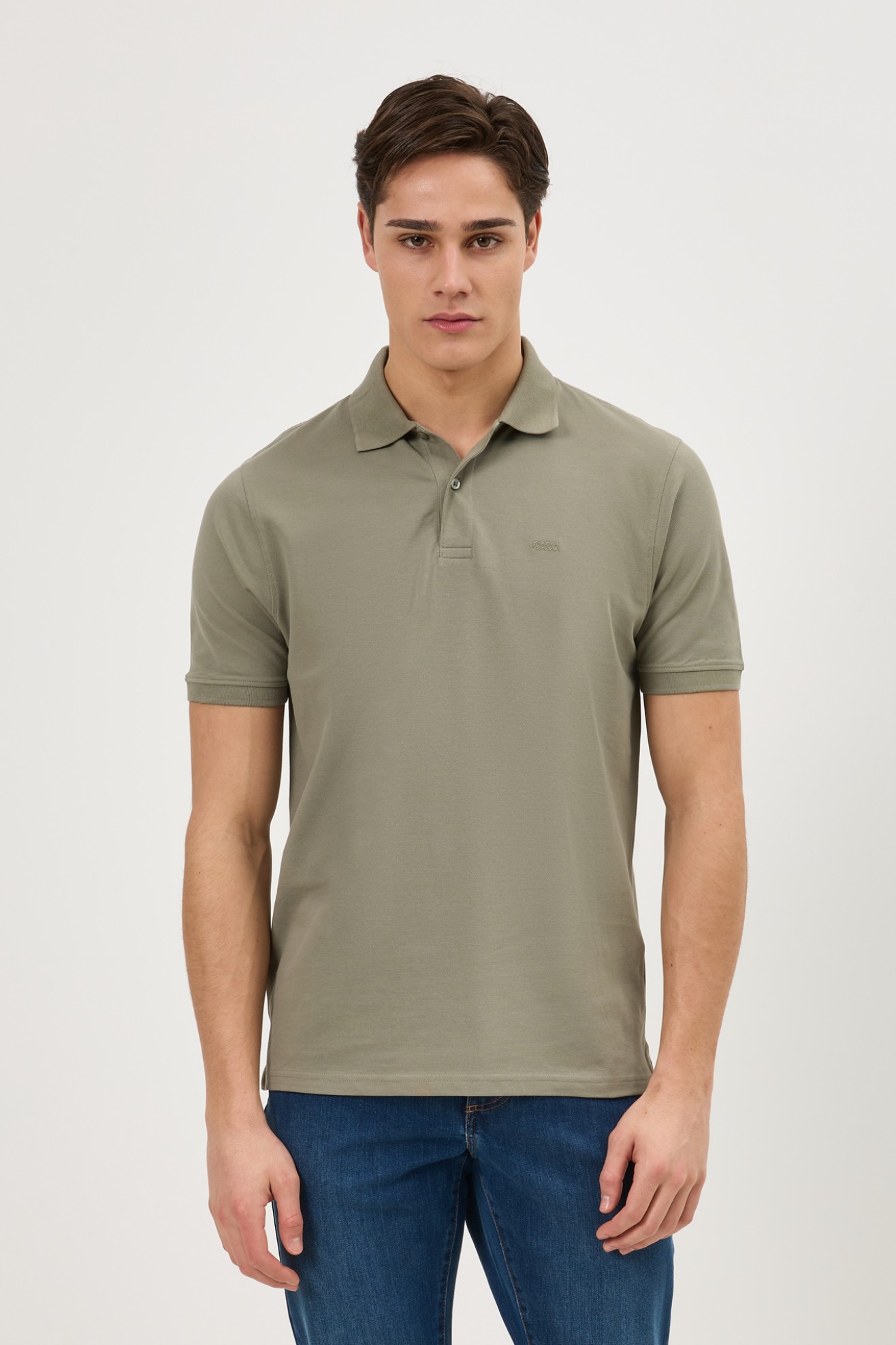 Polo de malha em algod�o