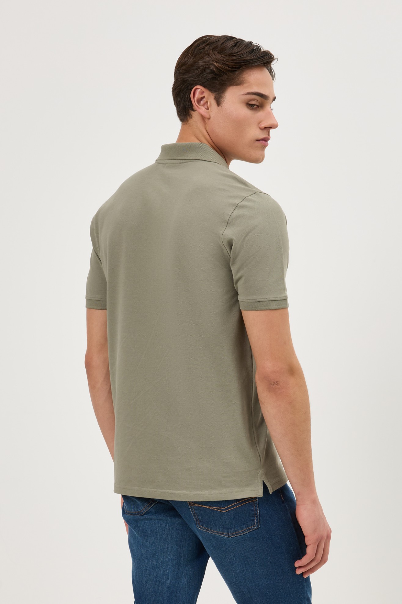 Polo de malha em algod�o