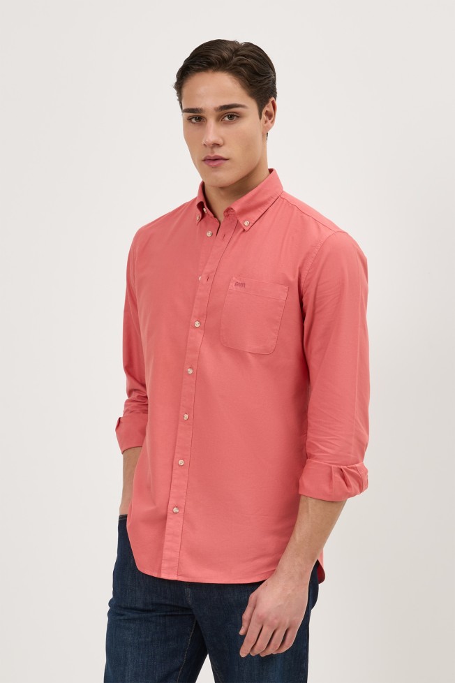 Camisa regular fit em algodão Camisa regular fit em algodão