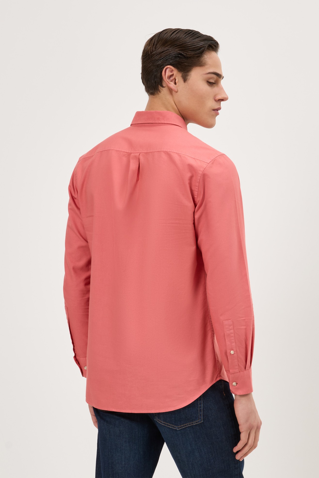 Camisa regular fit em algod�o