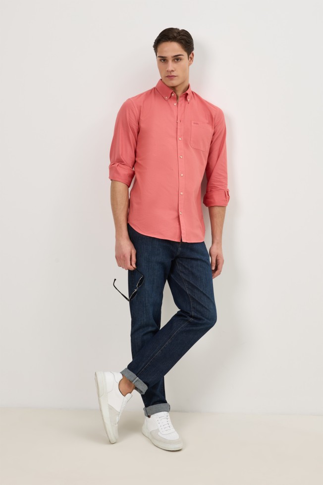 Camisa regular fit em algodão Camisa regular fit em algodão