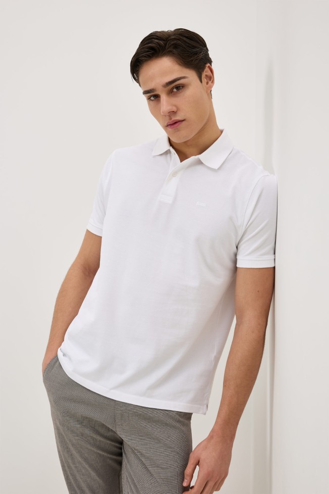 Polo de malha em algod�o