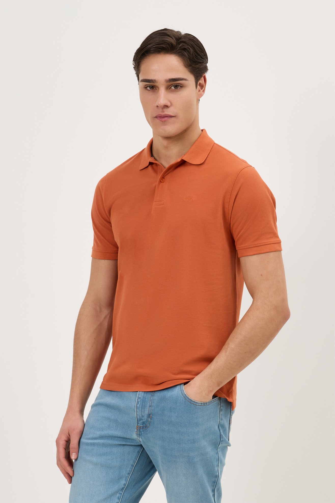Polo de malha em algod�o