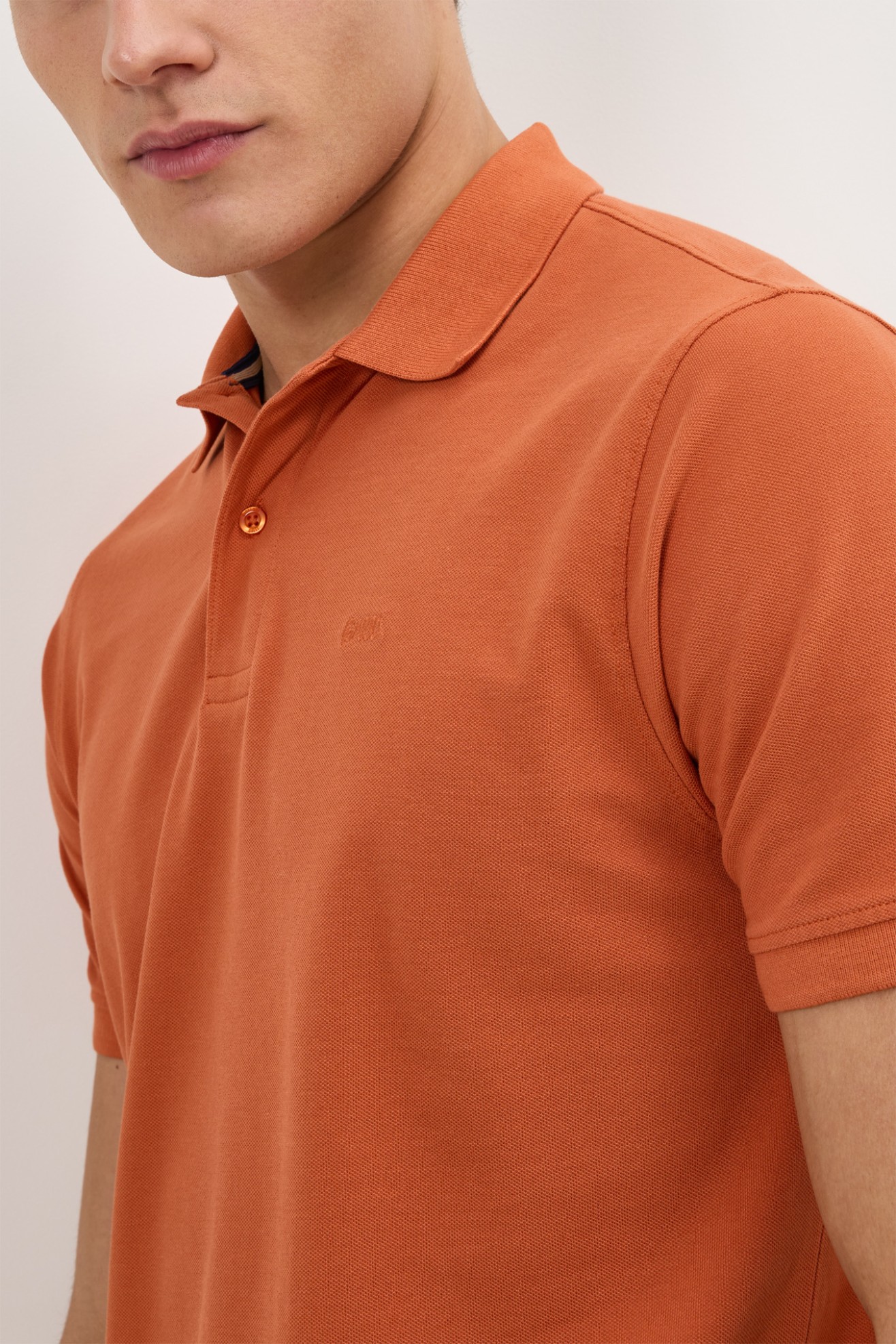 Polo de malha em algod�o