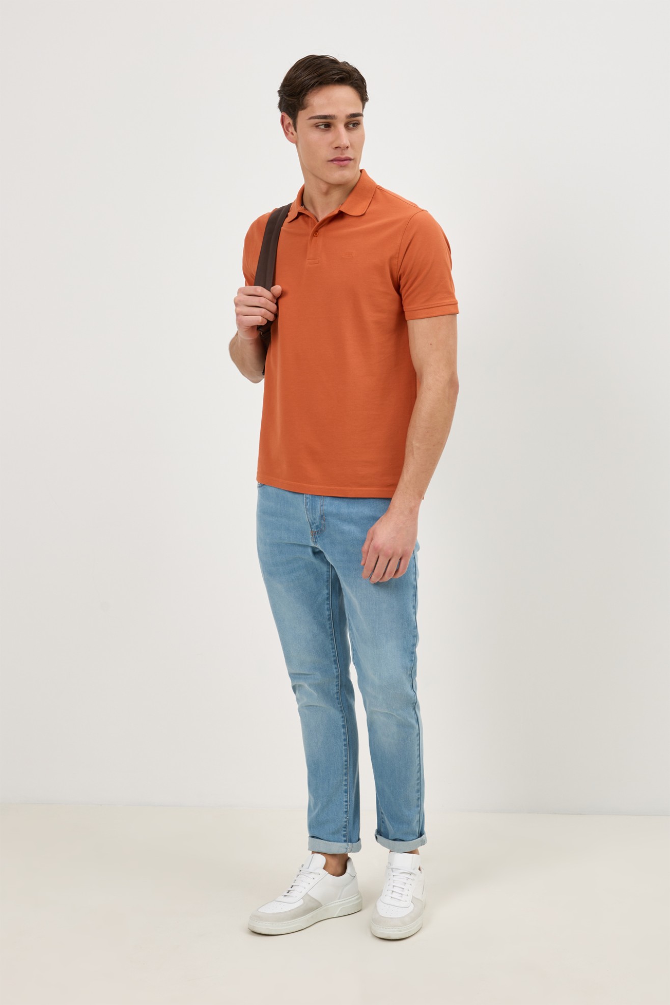 Polo de malha em algod�o