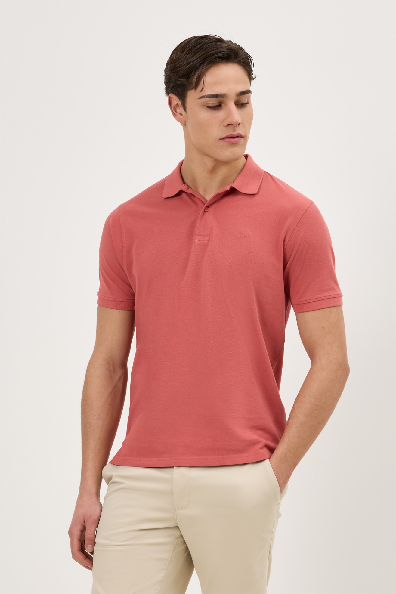 Polo de malha em algod�o